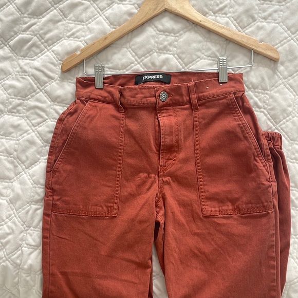 RUST Cropped High Rise cargo - Picture 4 of 5